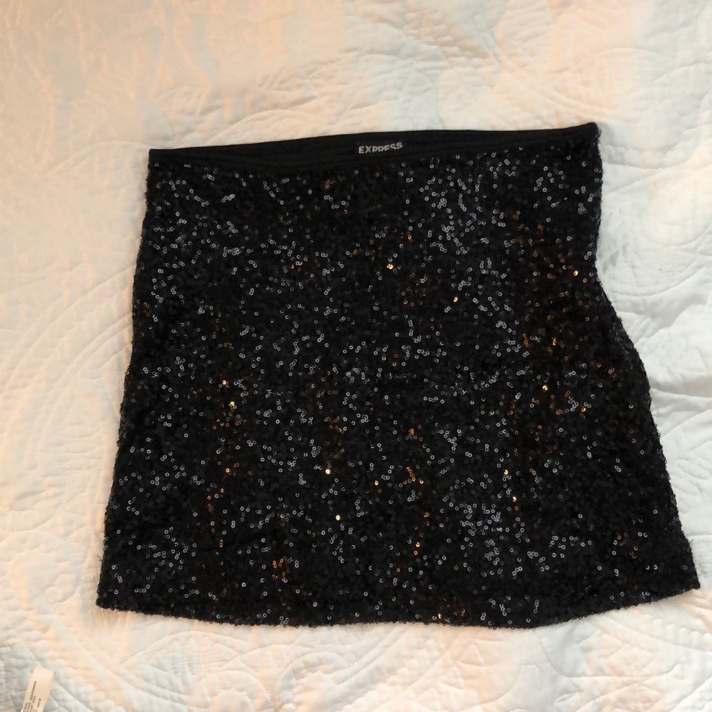 Black sparkle skirt